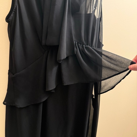 BLACK RUFFLE DRESS - Picture 4 of 4